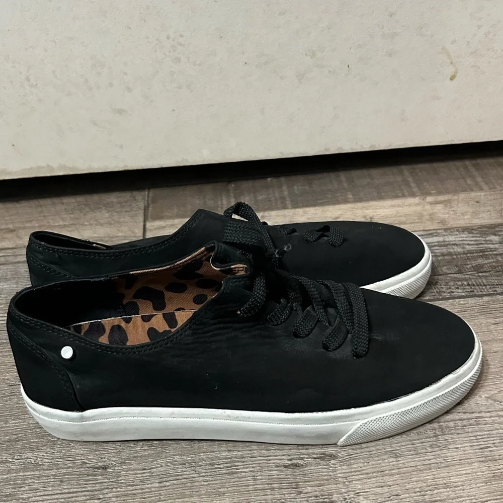 Lafayette 148 Women's Black leopard Petara Sneaker Tennis Shoe